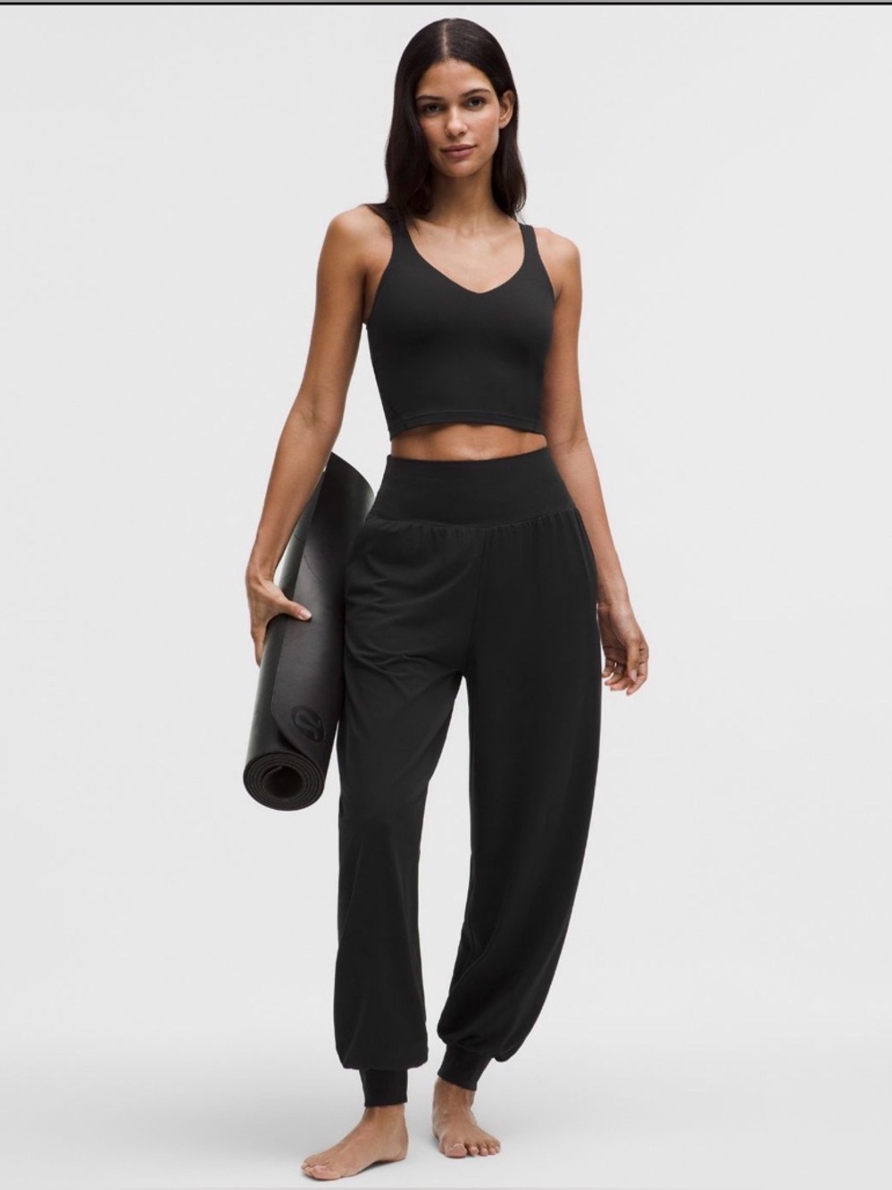 Lululemon Rulu Drapey High rise Jogger, Black